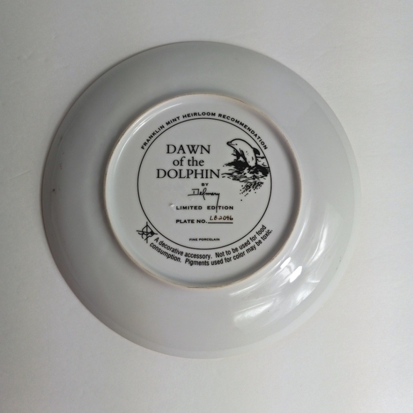 Dawn Of The Dolphins Collectible Plate - Picture 3 of 3